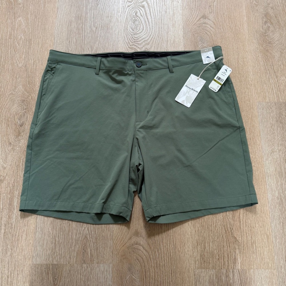 Tommy Bahama Chip Shot Short 8" Mens 44 Dark Jade Green Performance Golf Stretch